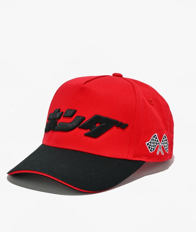 Honda Magna Red & Black Snapback Hat - Honda