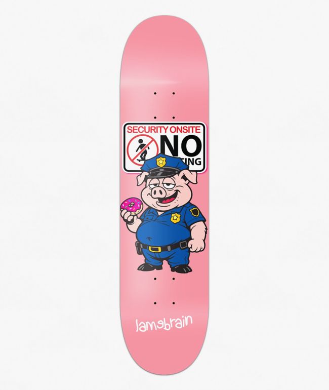 Lamebrain No Skating Here 8.5" Skateboard Deck - Lamebrain Skateboards