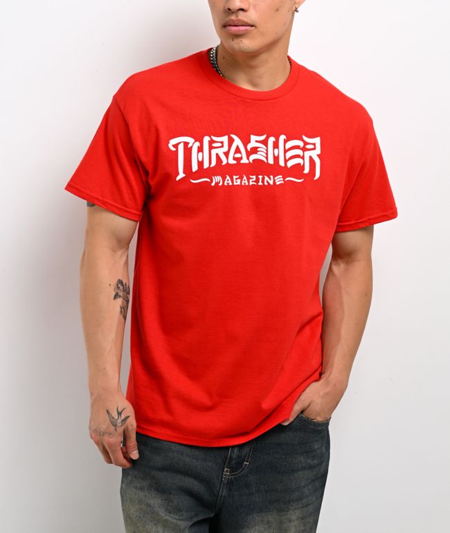 Thrasher Skate And Destroy Red T-Shirt - Thrasher