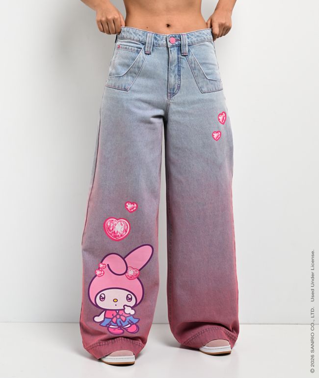 Hello Kitty® and Friends | A.LAB My Melody™ Digital Dream Analog Blue & Pink Jeans - A.LAB