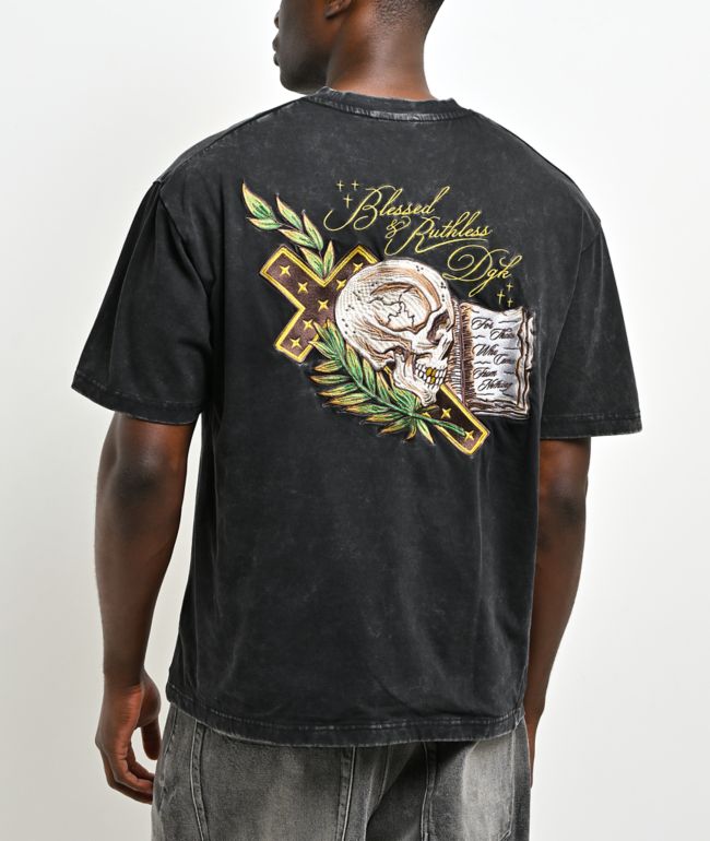 DGK Testament Vintage Black Wash Boxy T-Shirt - DGK