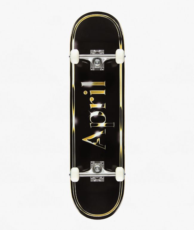 April OG Logo Golden 8.25 Skateboard Complete - April Skateboards