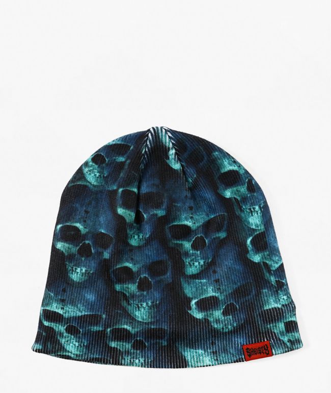 Sheisty Crypt Black Skully Beanie - $hei$ty