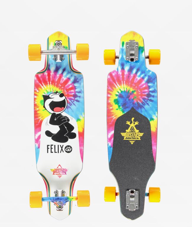 Dusters x Felix The Cat Channel 34" Drop Through Longboard Complete - Dusters