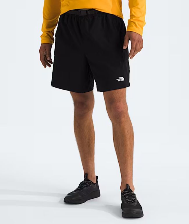 The North Face Class V Pathfinder Belted Black Shorts - The North Face