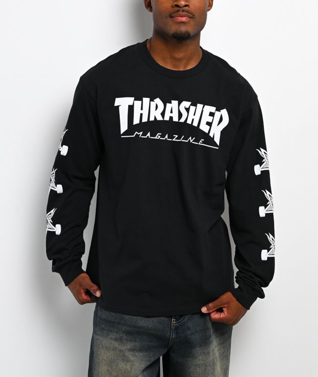 Thrasher Goat Black Long Sleeve T-Shirt - Thrasher