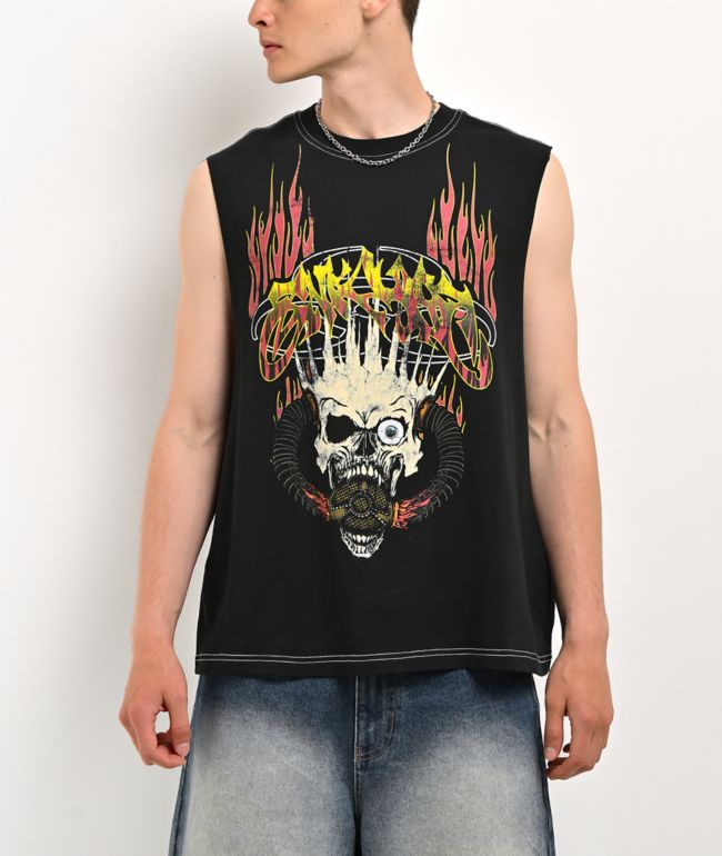 Empyre Toxic Skelly Black Tank Top - Empyre