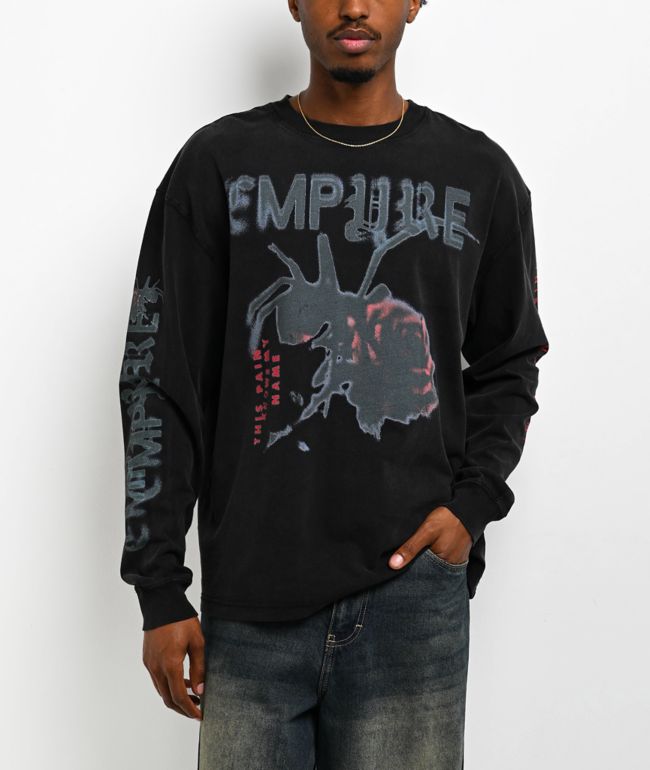 Empyre Pain Knows My Name Black Long Sleeve T-Shirt - Empyre