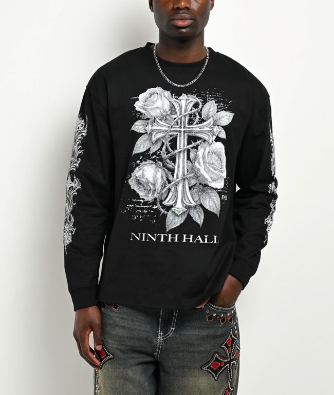 Ninth Hall Mother Mary Black Long Sleeve T-Shirt - Ninth Hall