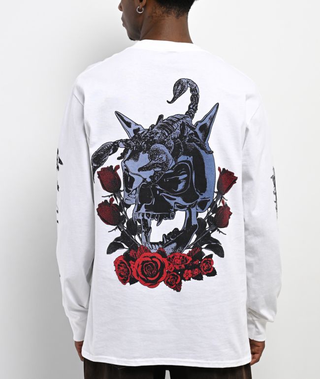 Empyre Scorpio Season White Long Sleeve T-Shirt - Empyre