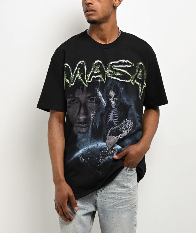 NBA YoungBoy Reaper's Child Rhinestone Black T-Shirt - NBA YoungBoy