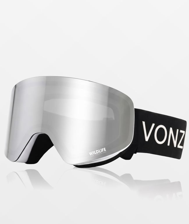 VONZIPPER Encore Black & Silver Snowboard Goggles - Von Zipper