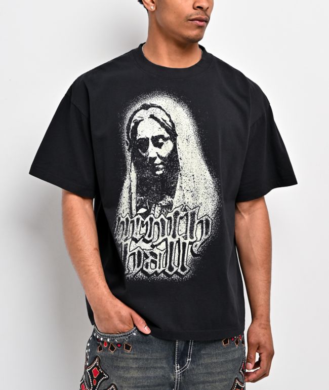 Ninth Hall Mother Mary Black T-Shirt - Ninth Hall