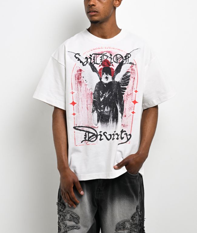 Vitriol Archangel White Boxy T-Shirt - Vitriol