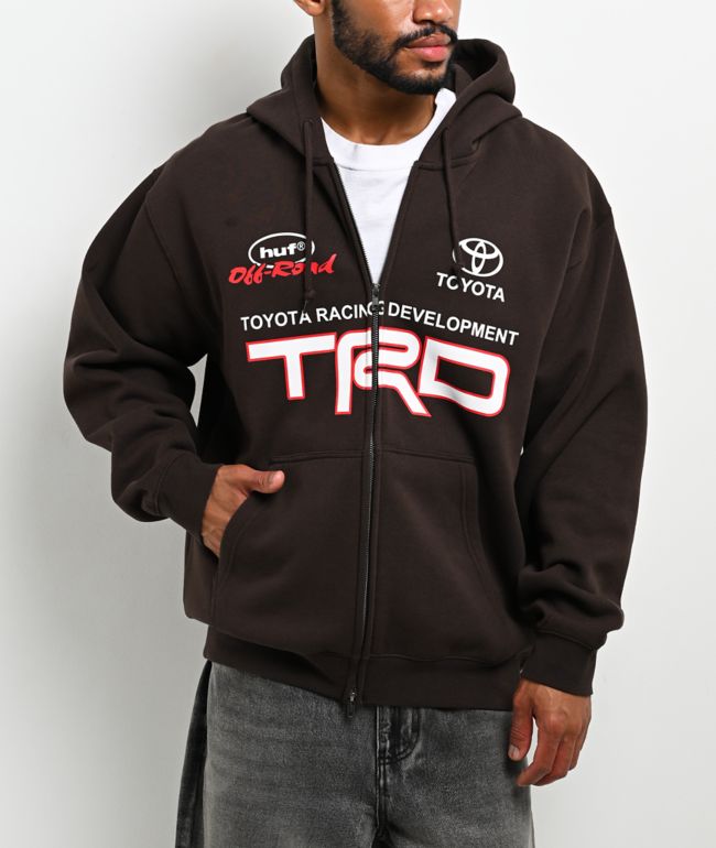 HUF x Toyota TRD Motor Brown Zip Hoodie - HUF