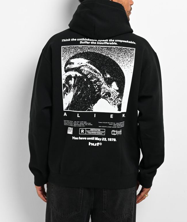HUF x ALIEN Fossilized Black Hoodie - HUF