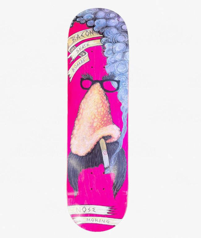 Bacon Nose Moking 8.25" Skateboard Deck - Bacon Skateboards