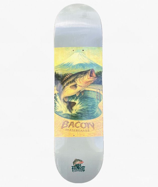 Bacon x BROFANGST Bass 8.5" Skateboard Deck - Bacon Skateboards