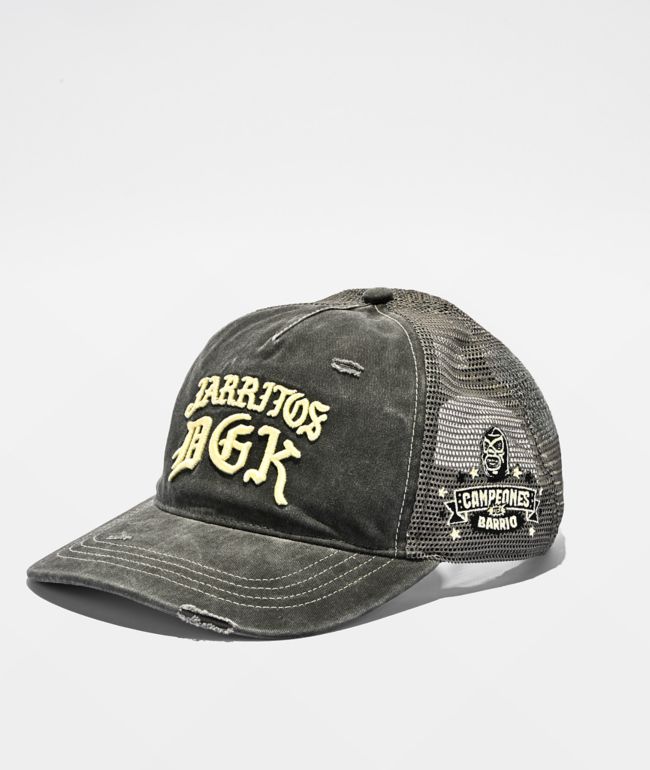 DGK x Jarritos Distressed Black Strapback Hat - DGK