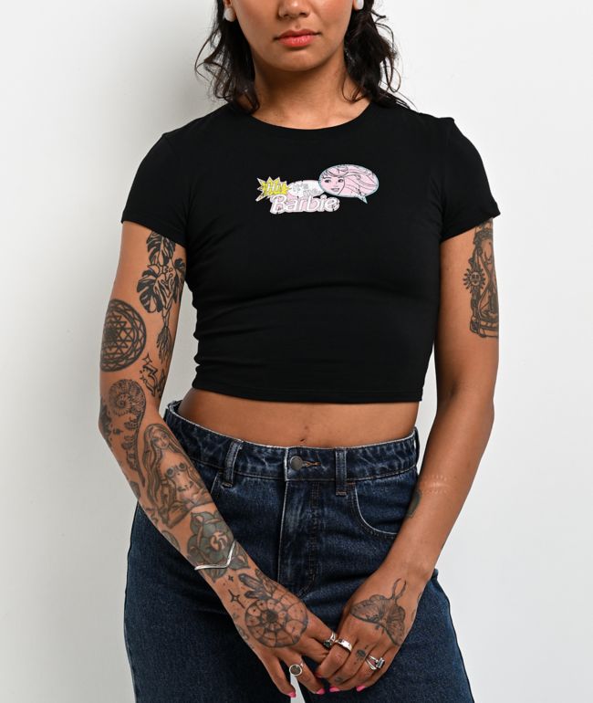 Barbie It's Me Black Crop T-Shirt - Masters of the Universe