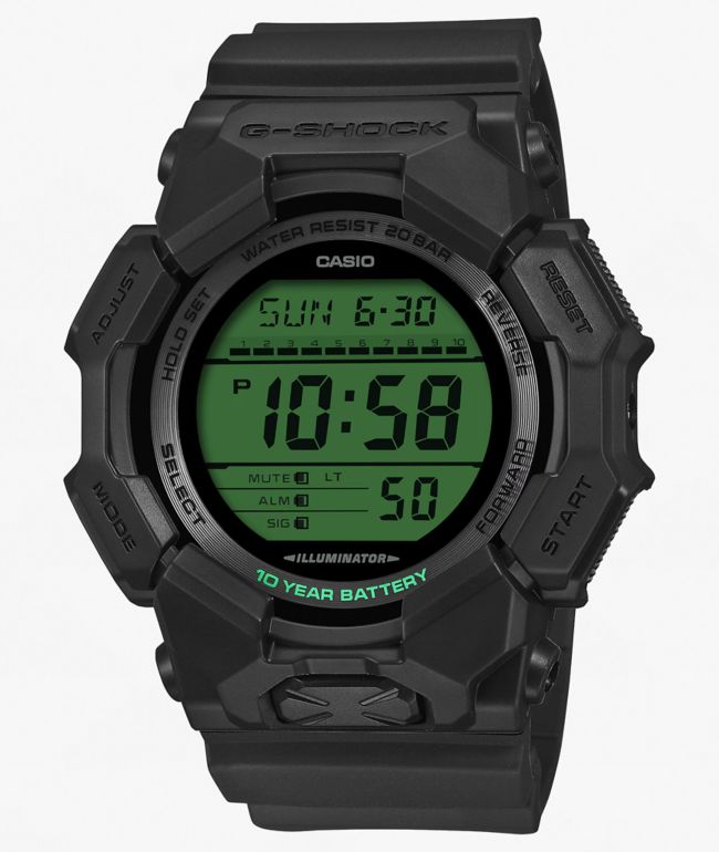 G-Shock GD010BEG-1 Black & Electro Green Digital Watch - G-Shock