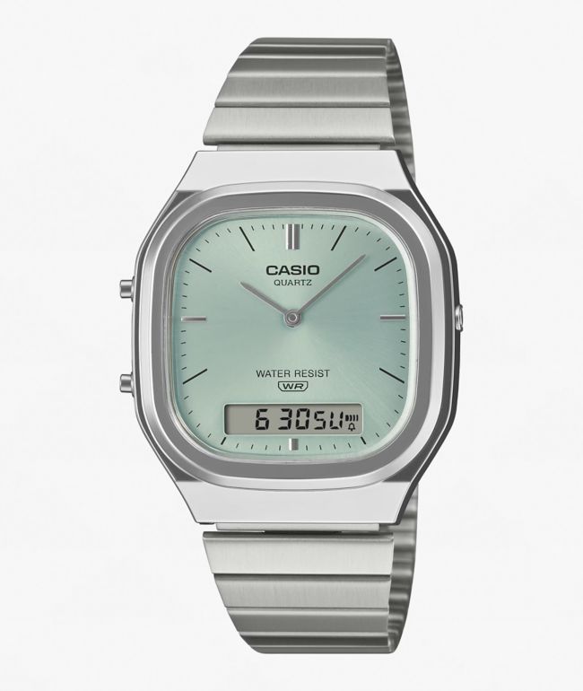 Casio AQ240E-7ACF White & Silver Analog Watch | Zumiez