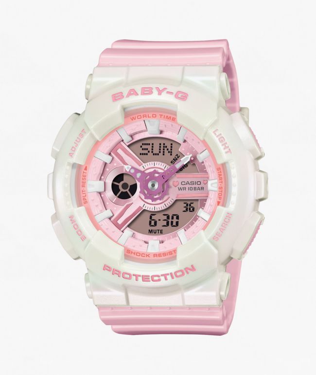 G-Shock Baby-G BA-110PD-4ACR White Analog & Digital Watch - G-Shock