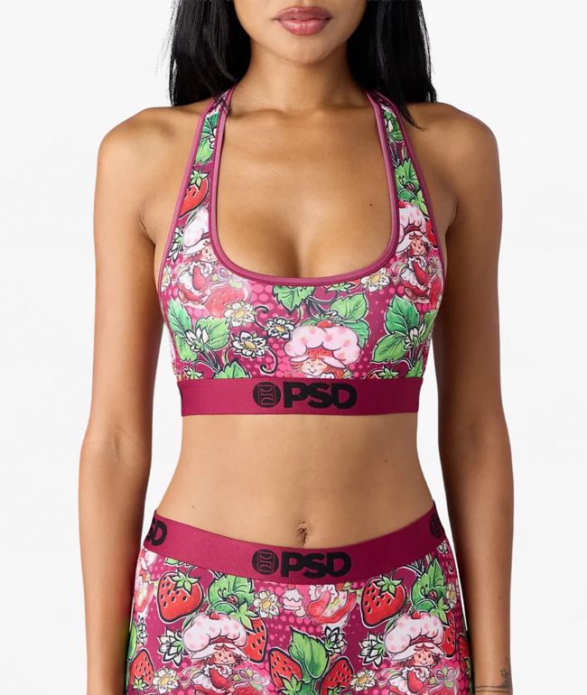 PSD x Strawberry Shortcake Dark Berry Purple Sports Bra - PSD Underwear