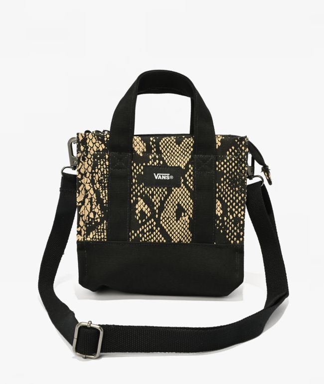 Vans Lil Pergs Snakeskin & Black Mini Tote Bag - Vans