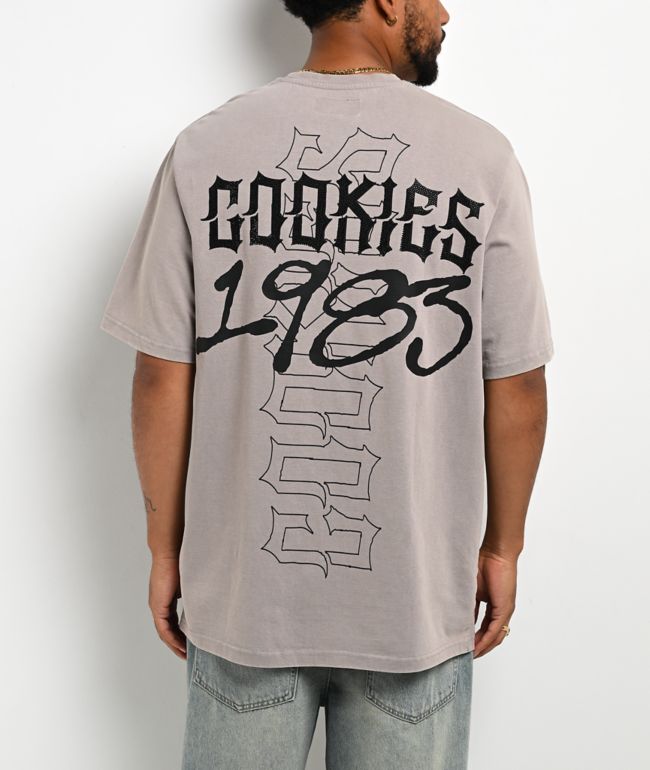 Cookies Heaven Or Hell Sinners Grey Knit T-Shirt - Cookies Clothing
