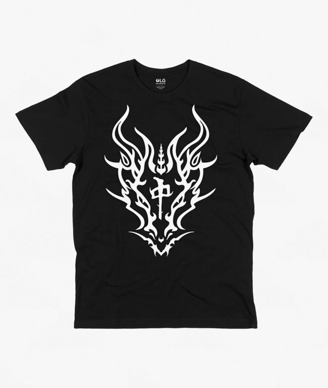 Red Dragons Tribe Black T-Shirt - Red Dragon