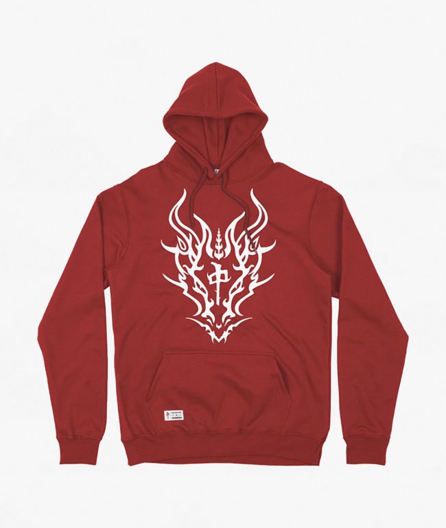 Red Dragons Tribe Red Hoodie - Red Dragon