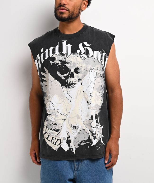 Ninth Hall Exiled Black Wash Tank Top - Ninth Hall