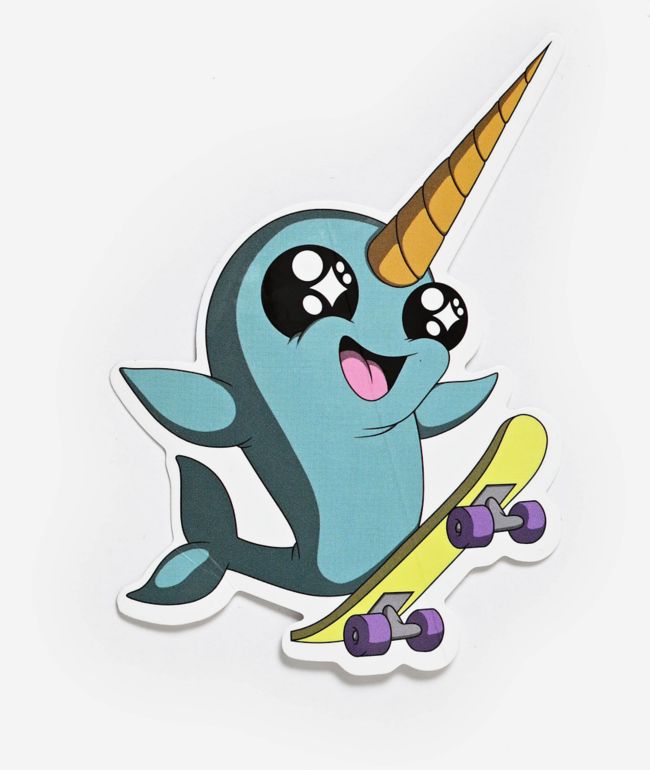 Petty Snacks Gnarlywhal Sticker - Petty Snacks