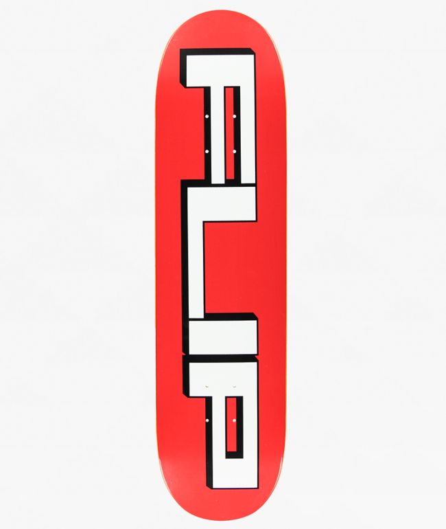 Flip Squared Logo 8.0" Skateboard Deck - Flip Skateboards