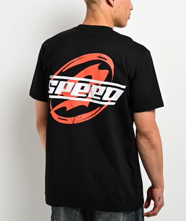 IShowSpeed Red Icon Black T-Shirt - IShowSpeed