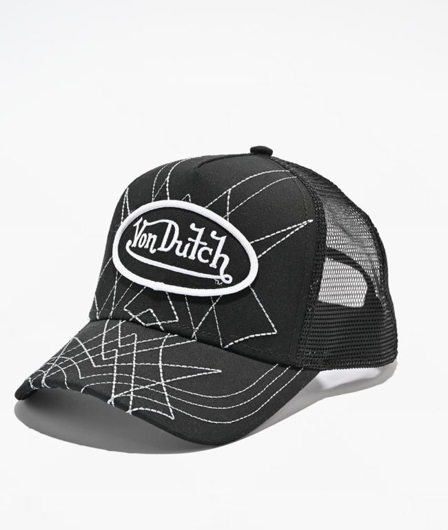 Von Dutch Stakes Black Trucker Hat - Von Dutch