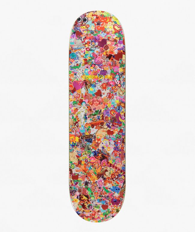 Sci-Fi Fantasy Glick Sticker Collage 8.5" Skateboard Deck - Sci-fi Fantasy
