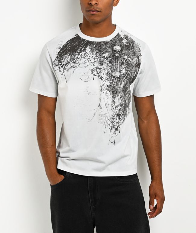 Insomnia Visuals Scripture White Wash T-Shirt - Insomnia Visuals