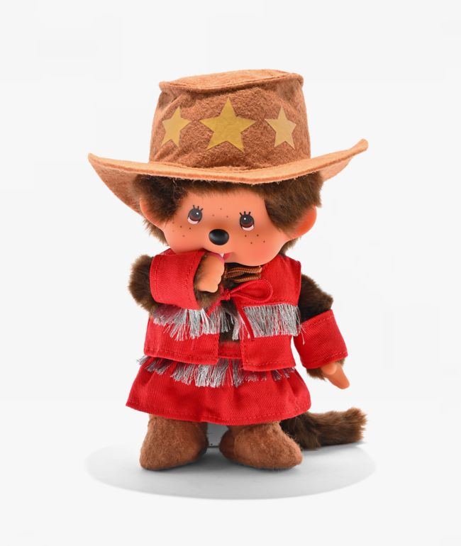Monchhichi Cowgirl Vinyl Plush Toy - Monchhichi
