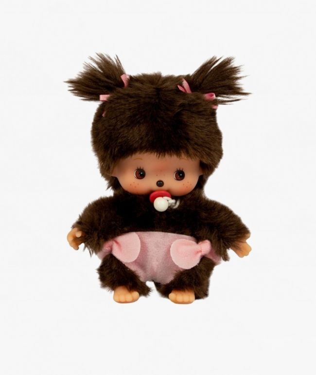 Monchhichi Classic Bebichhichi Girl Vinyl Plush Toy - 