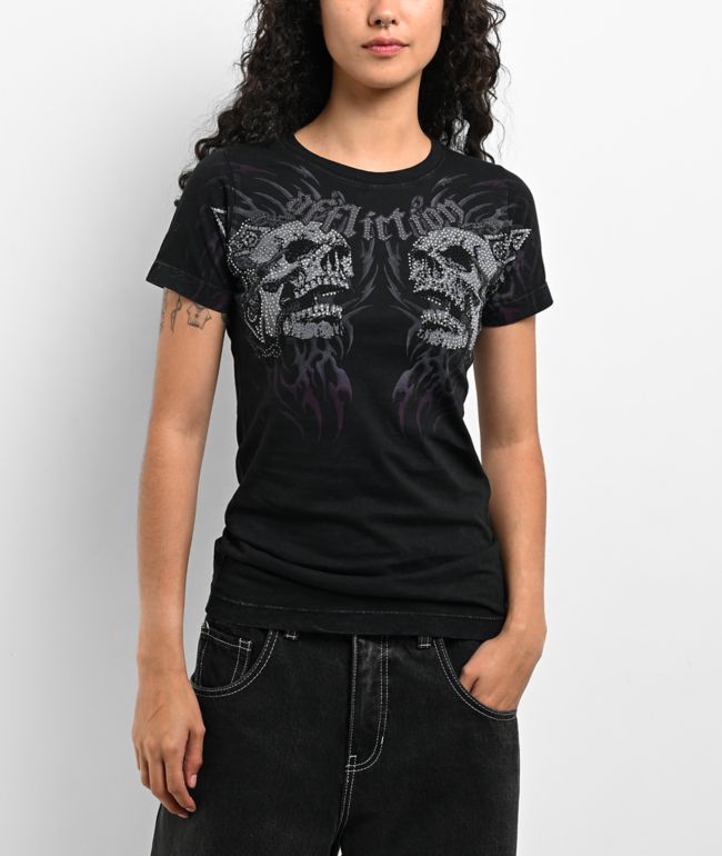 Affliction Destruction Black Wash T-Shirt - Affliction