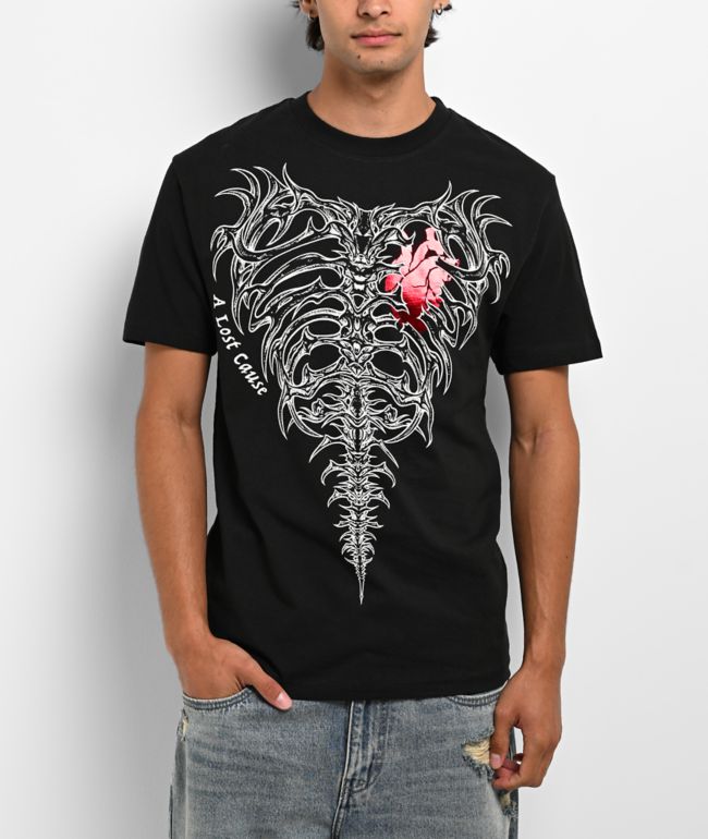 A Lost Cause Caged Black T-Shirt - A Lost Cause