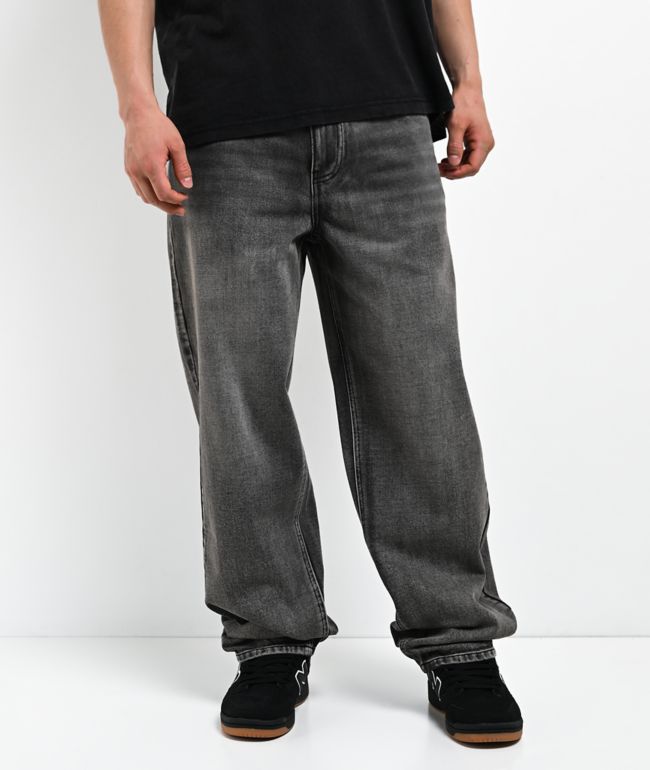 Empyre Slate Grey Wash Loose Skate Jeans - Empyre