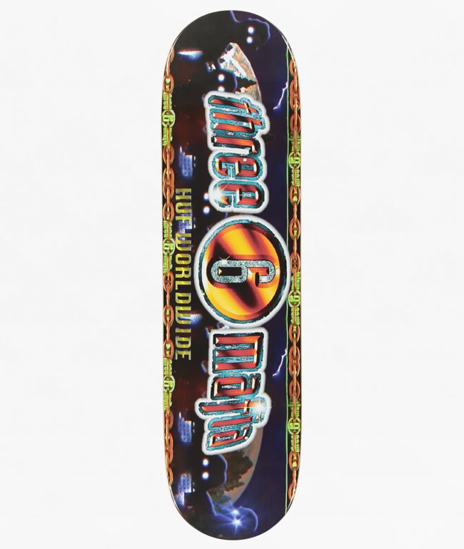 HUF x Three 6 Mafia Smoke Clears 8.25" Skateboard Deck - HUF
