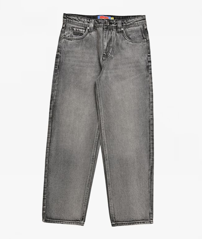 Empyre Kids Slate Grey Wash Loose Fit Skate Jeans - Empyre