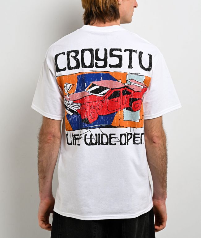 CboysTV Abstract Beater White T-Shirt - CboysTV