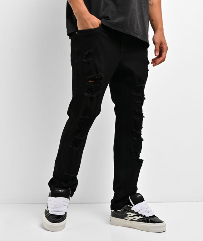 Ninth Hall Destroy Black Wash Skinny Jeans - Ninth Hall