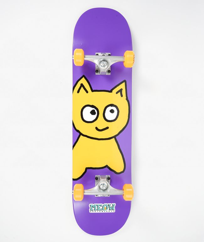 Meow Big Cat Checker Twist 8.25" Skateboard Complete - Meow Skateboards