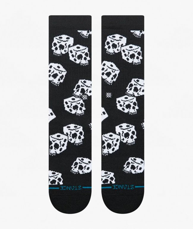 Stance Die Up Black Crew Socks - Champion
